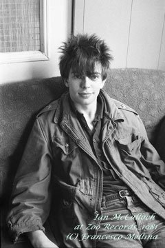 Ian McCulloch at Zoo Records, 1981